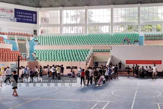 百色市开展第十一届百色体育节国民体质监测活动