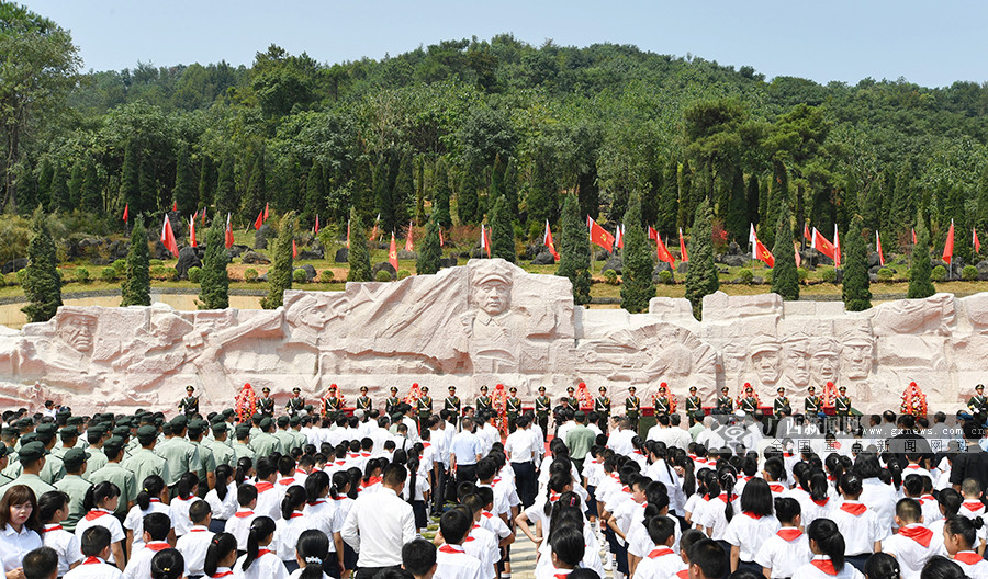 红军长征湘江战役纪念设施在桂林全州落成