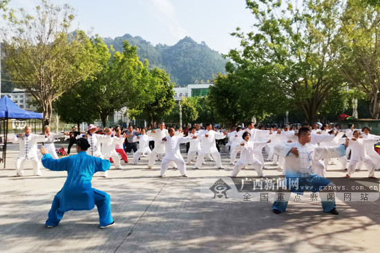 全国健身气功健康扶贫走基层活动走进广西巴马