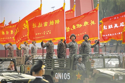 驻桂空军某部4名参加阅兵的战士凯旋归建