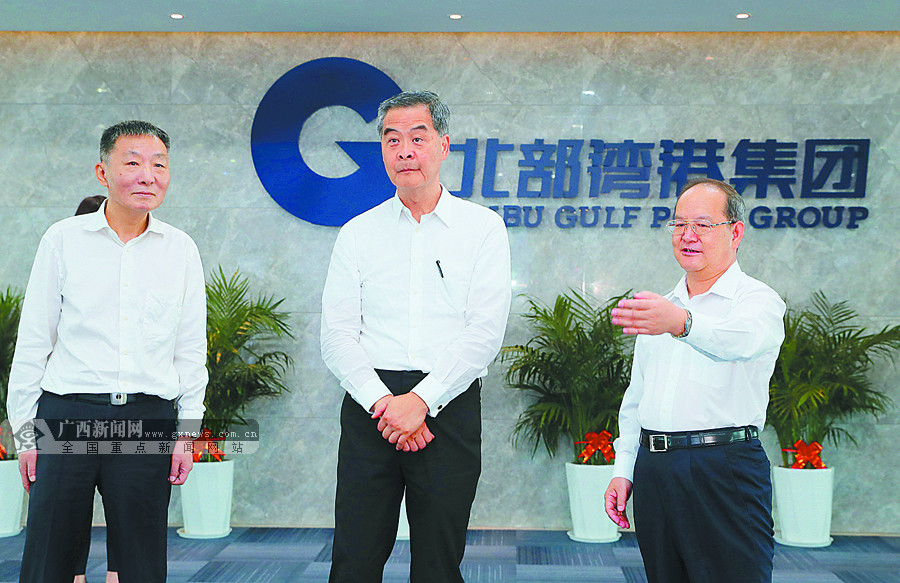 全国政协副主席梁振英在桂考察