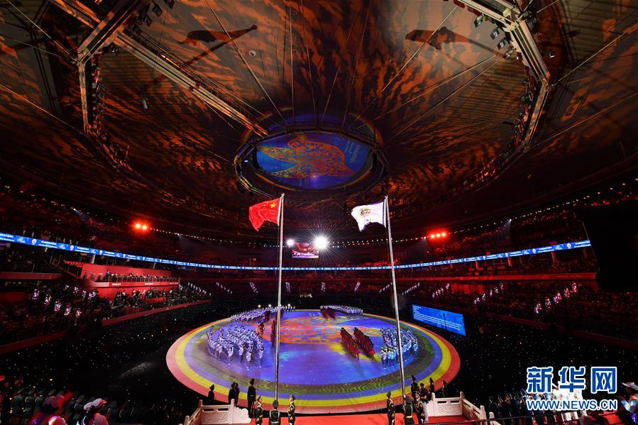 第七届世界军人运动会闭幕式在武汉举行