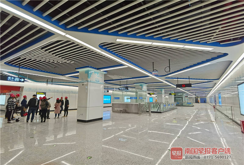 南宁地铁4号线站内装修曝光 预计明年年底开通|手机广西网