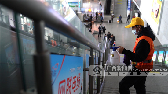 返程高峰将至 广西铁路部门防疫措施再升级