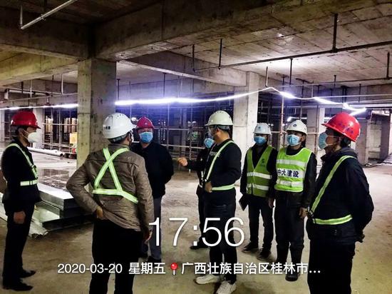 碧桂园广西区域复工防疫两手抓,安全生产在行动