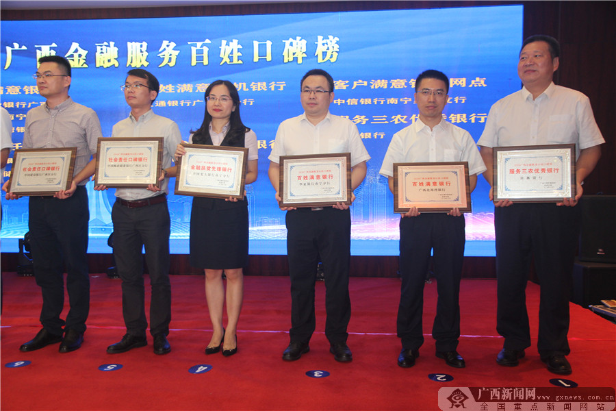 2020年广西金融服务百姓口碑榜颁奖盛典举行