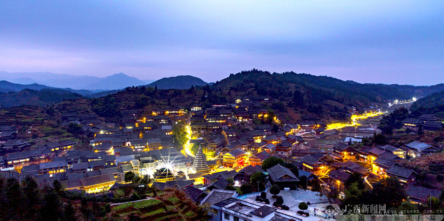 高友村夜景.柳工集团 供图