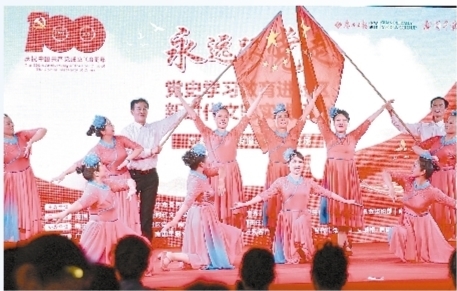 广西党史学习教育进社区进学校进企业进军营