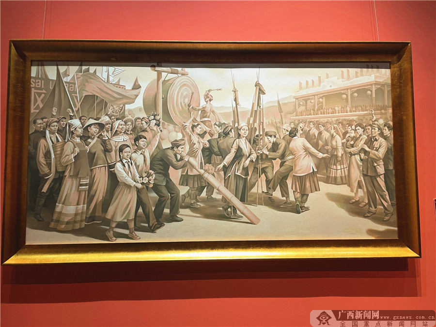 "庆祝中国共产党成立100周年"主题美术展开展