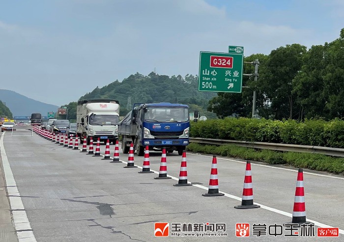 g80广昆高速公路兴业至玉林段路面改造|手机广西网