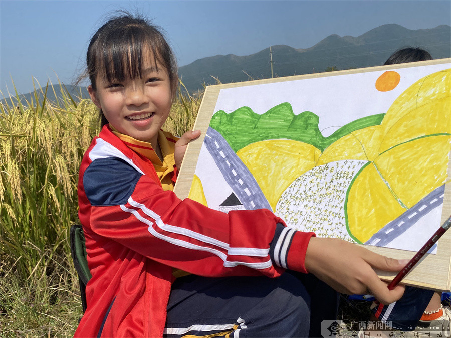 灵山童趣稻香梦稻花香里绘丰收