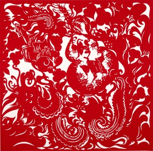 其他工艺美术 《剪纸-侗家人祖传说no.1》