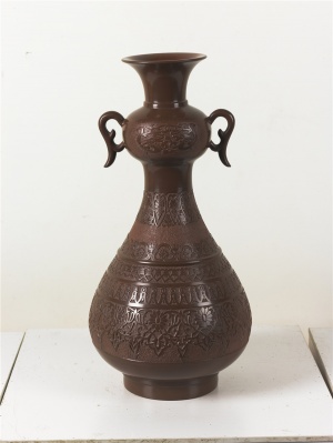 坭兴陶《聚龙宝瓶》