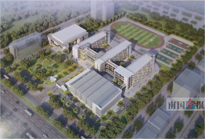 图为文韬小学项目效果图. 城中区委宣传部供图