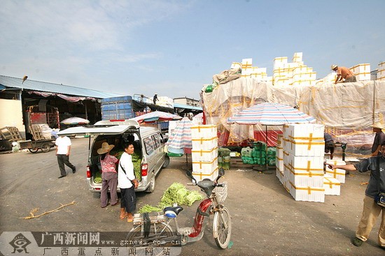 南宁五里市场搬迁 金桥超大型批发市场正在兴建