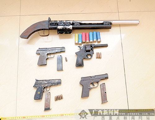 持枪狂徒深夜劫茶楼 罗城警方破获特大持枪抢劫案|手机广西网