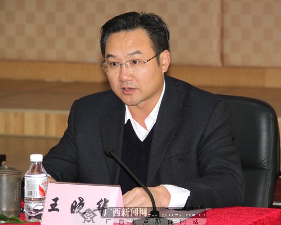 南宁市地税局局长王晓华介绍该局综合治税工作情况.