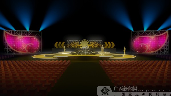 2012中国柳州国际水上狂欢节开幕式舞台效果图