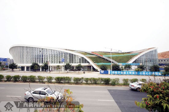 南宁城市规划展示馆露芳容 正看是场馆侧看是山坡-广西新闻网