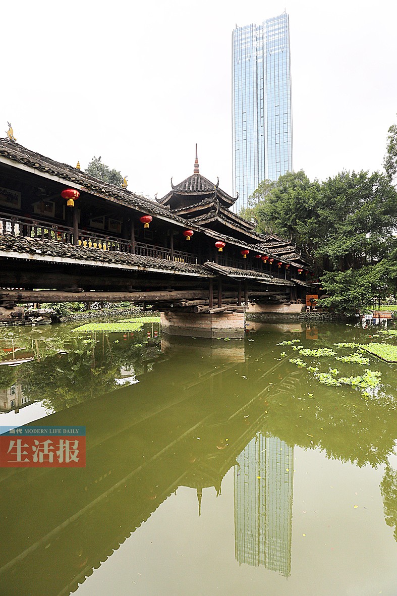 廣西文物苑的風雨橋