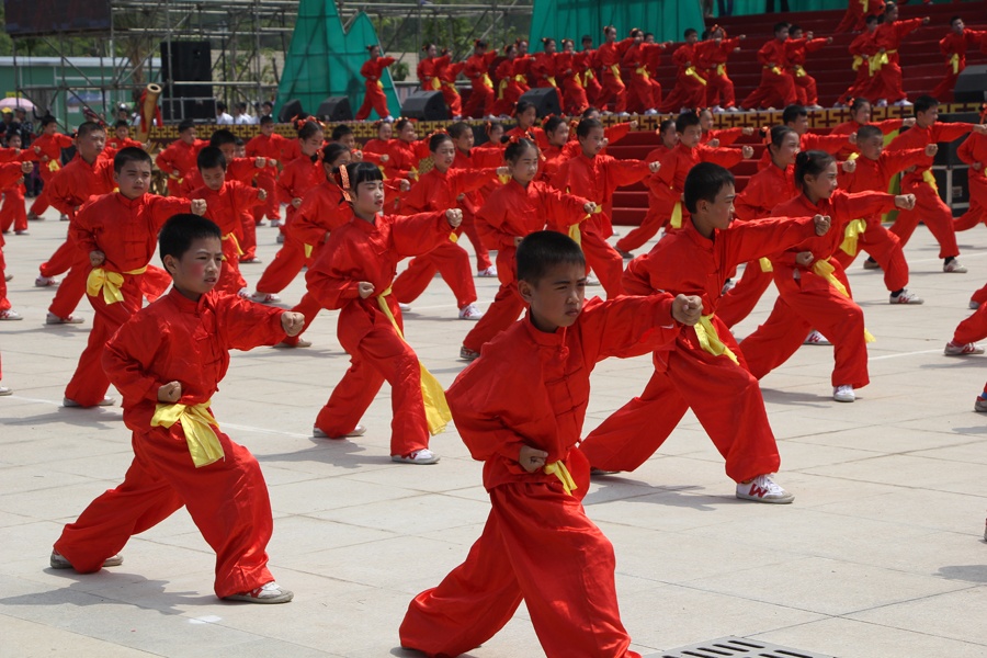 武鸣三月三千人武术图片