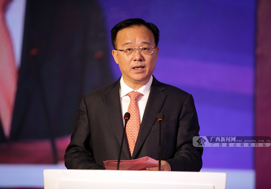 梧州市委书记黄俊华在开幕式上致辞. 广西新闻网记者 黄河畅摄