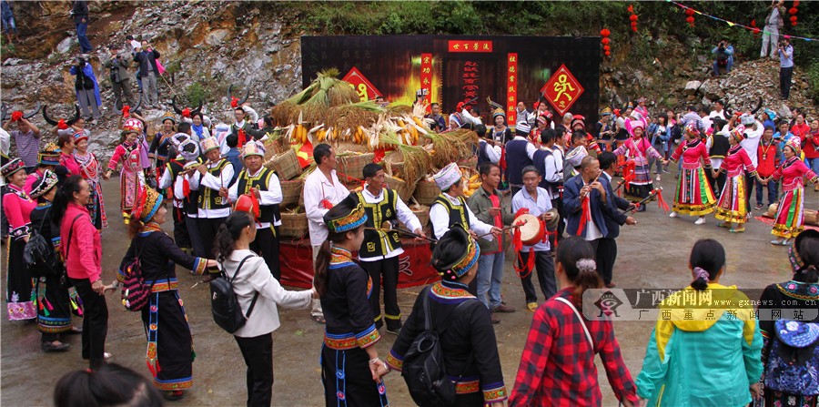 高清金秋庆丰年广西隆林庆祝尝新节