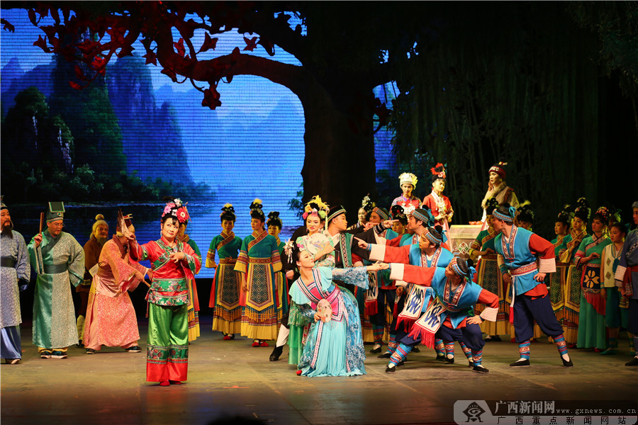 广西彩调歌舞剧刘三姐元旦日精彩上演