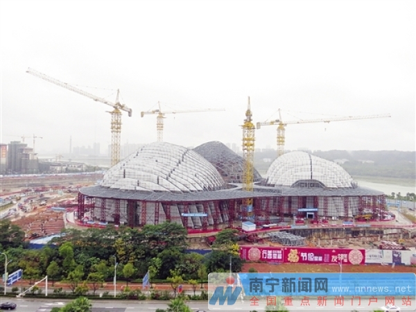 五象新區建設如火如荼, 廣西文化藝術中心雛形初現 賴有光 攝