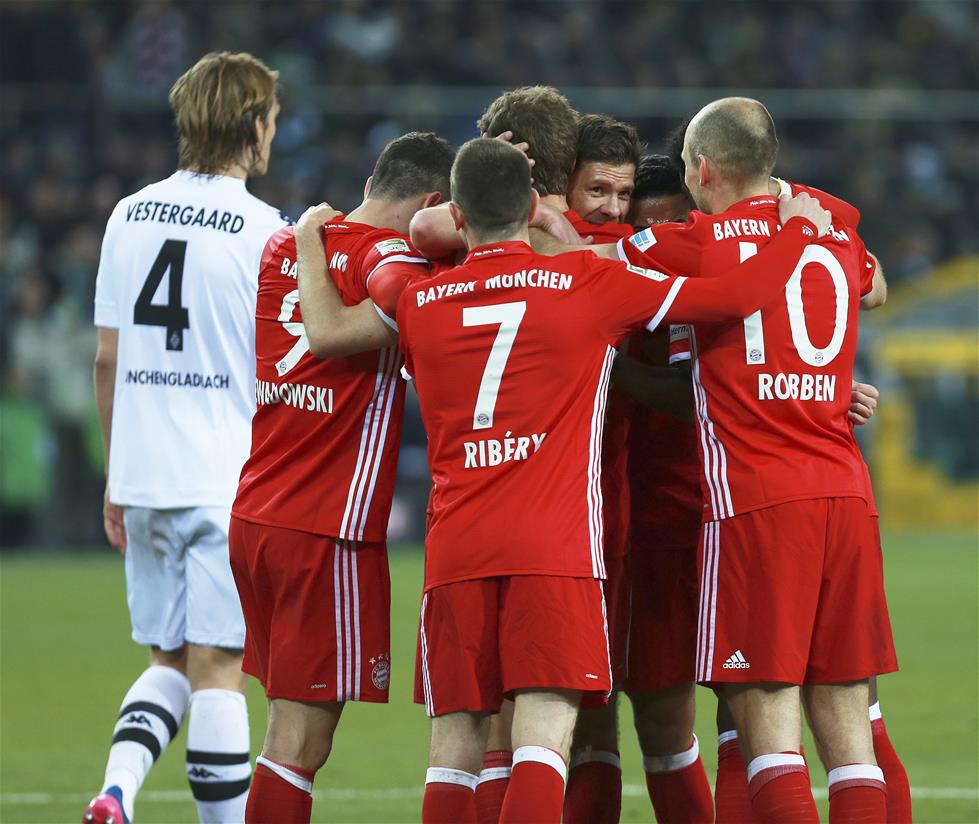 当日,在2016-2017赛季德国足球甲级联赛第25轮比赛中,门兴格拉德巴赫