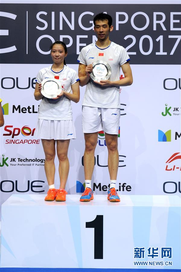 羽毛球新加坡公开赛:鲁恺/黄雅琼混双夺冠