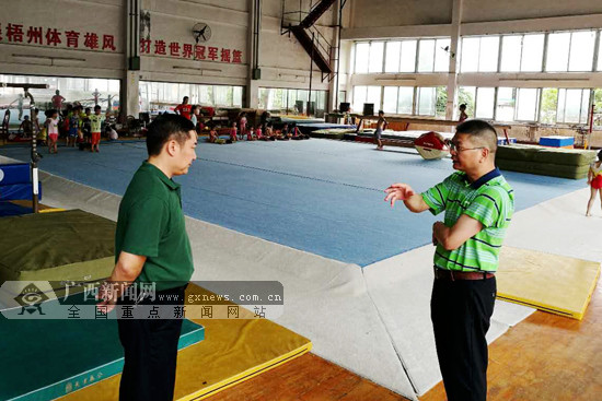 梧州市迎来自治区体育局青少处处长韦建勋调研|手机广西网