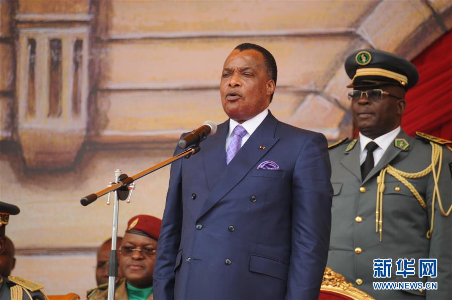 (国际)(1)刚果(布)举行阅兵式庆祝独立57周年