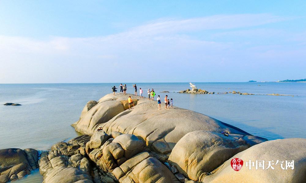 27日,广西钦州三娘湾景区内游人稀少(摄影:李斌喜)