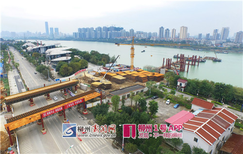 柳州:白沙大桥主桥桥面即将合拢 望缓解交通压力