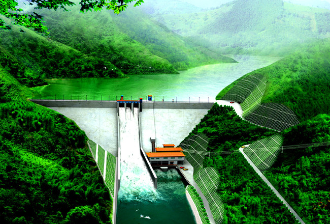 斧子口水库效果图