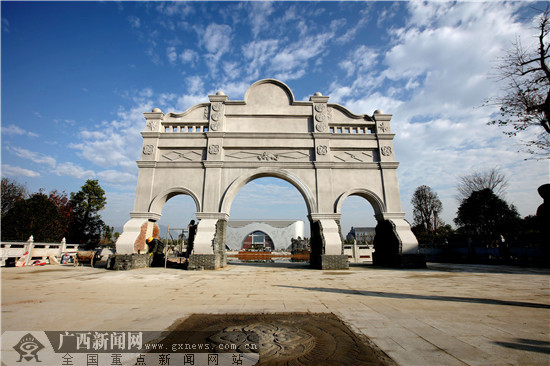 贵港景点:南江渡口节孝牌坊.图片由贵港市委外宣办提供