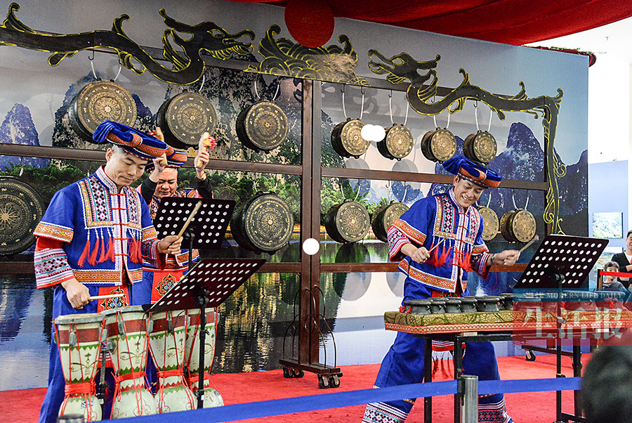 铜鼓敲出幸福年.(广西民族博物馆供图)