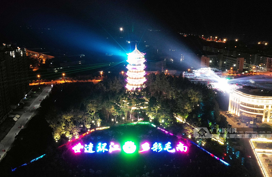 环江夜景全景图图片