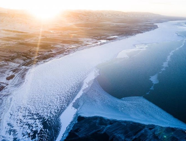 冬日青海湖