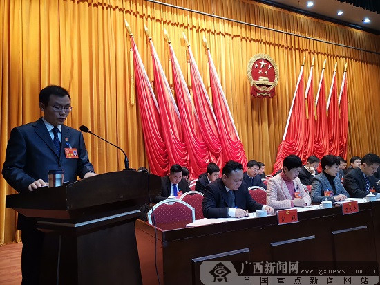 鱼峰区人民政府代区长孙晋做报告.