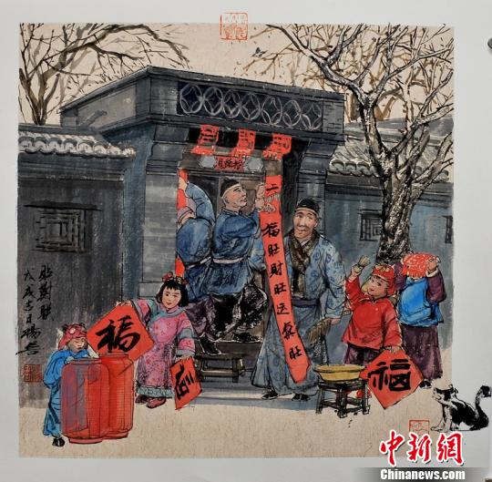 京味儿画家杨信用95幅年俗画绘出"年味儿"