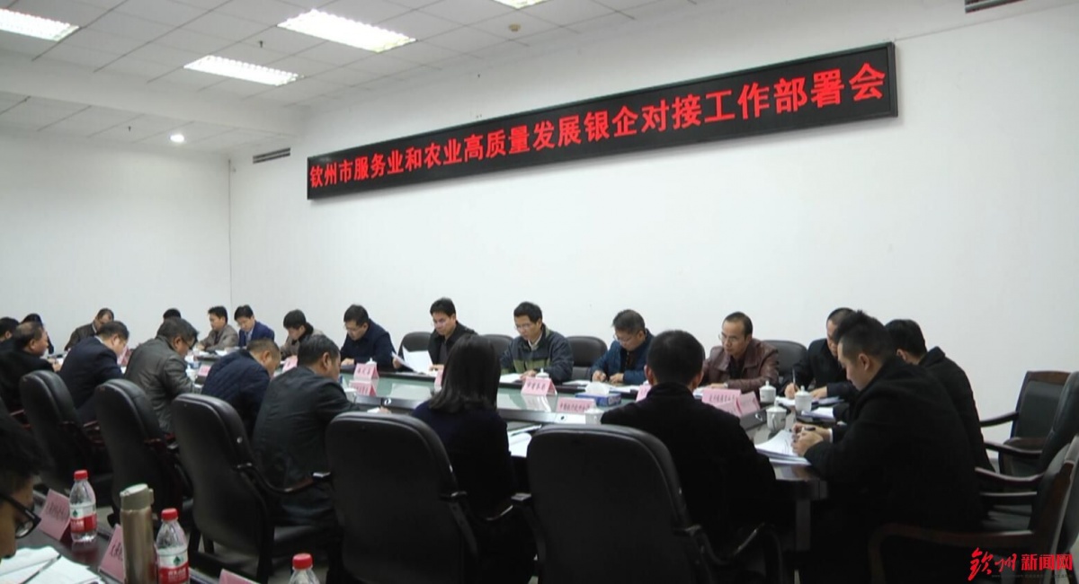 钦州举行服务业和农业高质量发展银企对接工作