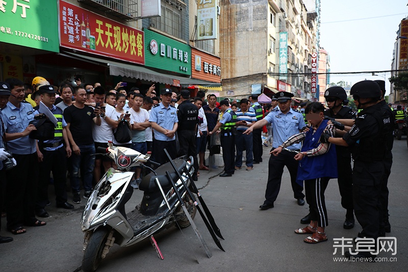 持刀打架事件,接報後警方在3分鐘內趕到現場,不到20分鐘便抓獲嫌疑人