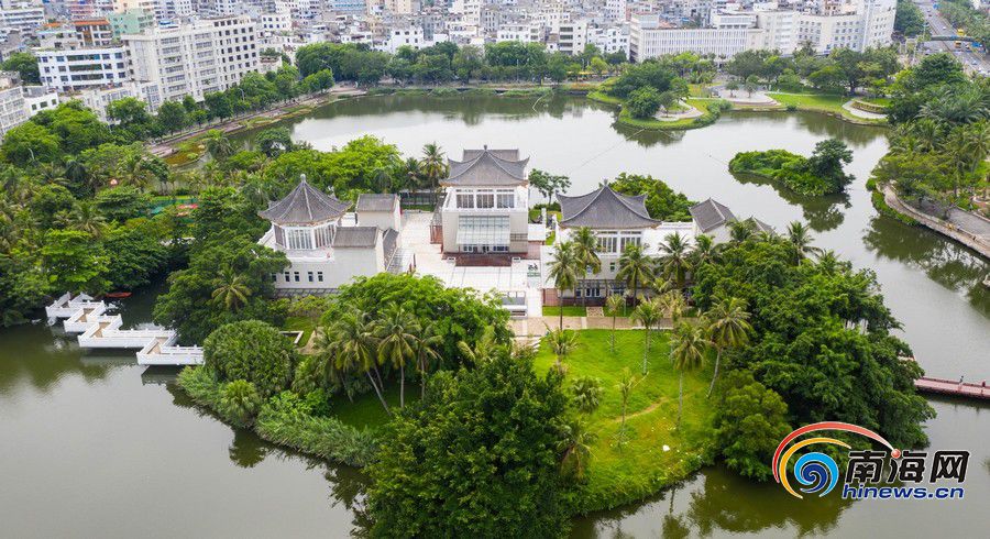 瞰海南 海口东湖湖心岛全新升级 改造工程即将完工