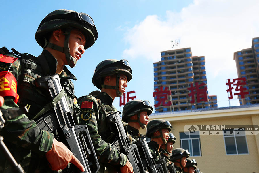 广西新闻网南宁6月21日讯(通讯员 余海洋)6月21日,武警广西总队二季度