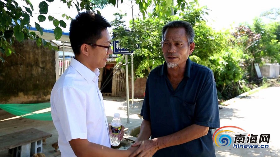 琼中湾岭镇岭门村第一书记黄海军:帮助"酒鬼"变成养殖大户