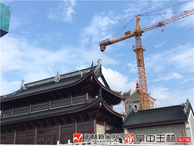 玉林:万花楼真容初现 塔楼彩绘装饰古韵十足