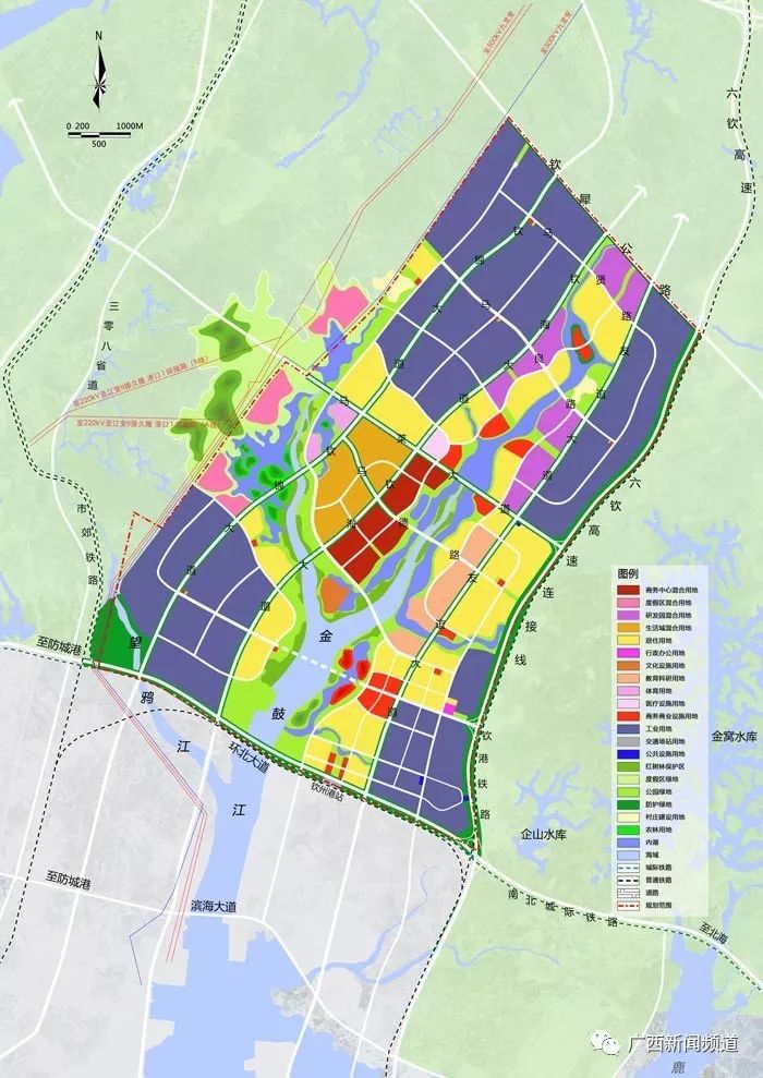 中馬欽州產業園區總體規劃 圖源:中馬欽州產業園區