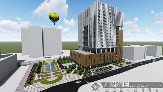 广西建工联建参赛项目bim模型效果图.广西建工联建供图